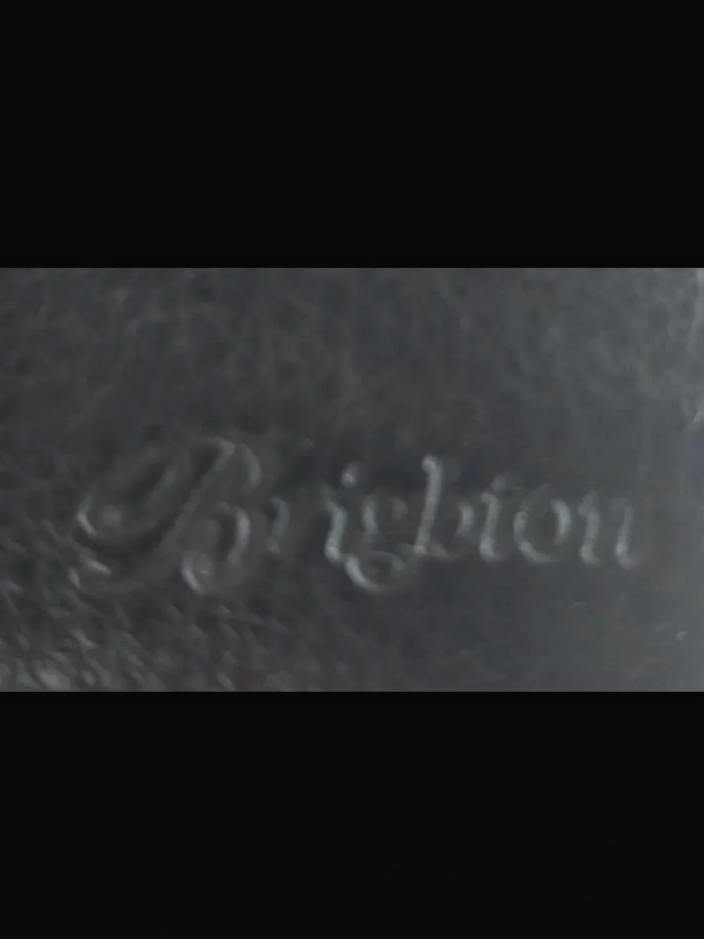 Brighton Black Croc-Embossed Wristlet Wallet with Heart Accent